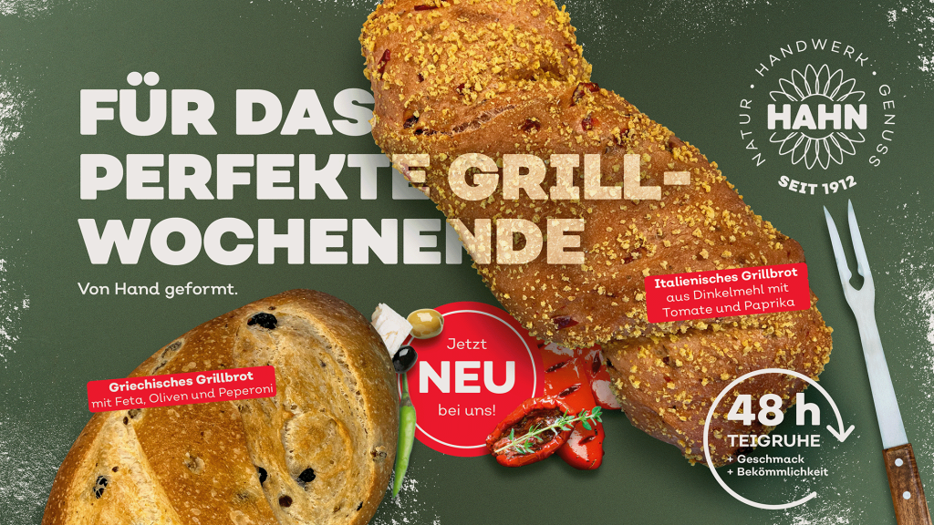 Italienisches und griechisches Grillbrot